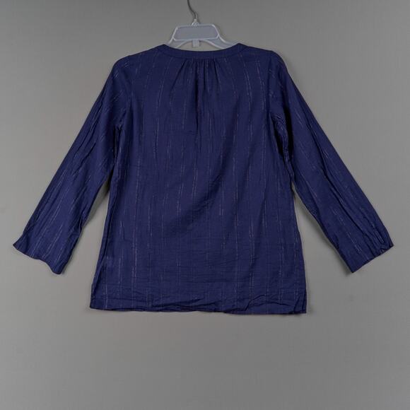 Lilly Pulitzer Embroidered Tunic Womens S Navy Cotton - Picture 3 of 9